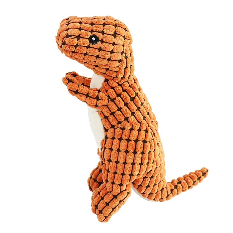 Dinosaur Plush Dog Toy