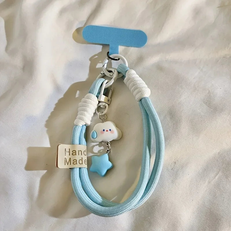 Kawaii Cloud & Star Phone Wrist Strap
