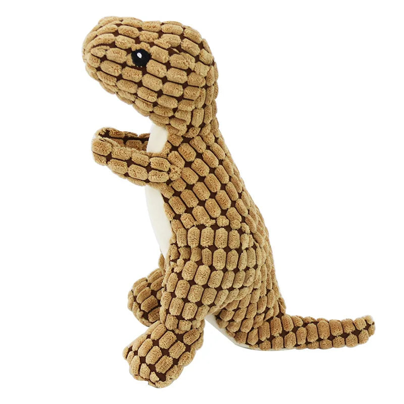 Dinosaur Plush Dog Toy