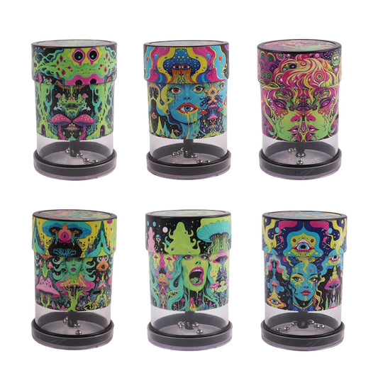 Electric Ball & Chain Grinder - Trippy Design Chosen At Random