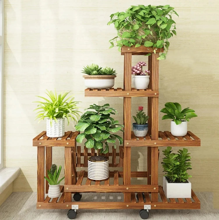6 Tier Wooden Plant Stand