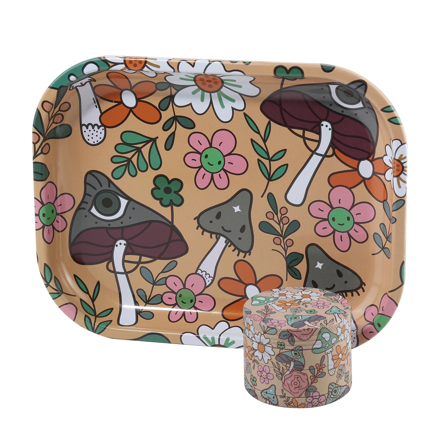 "Mushies" Grinder & Rolling Tray