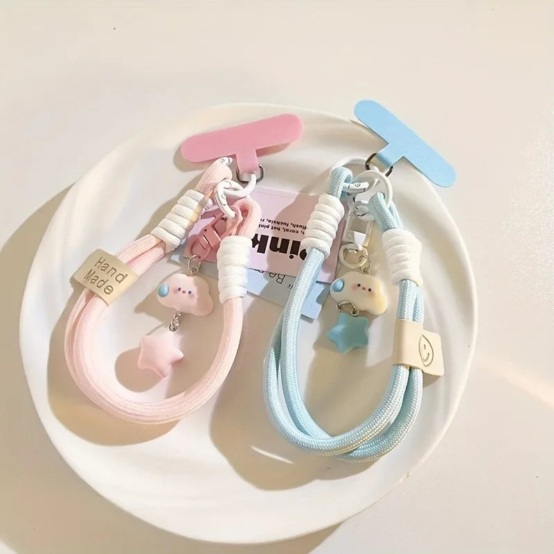 Kawaii Cloud & Star Phone Wrist Strap