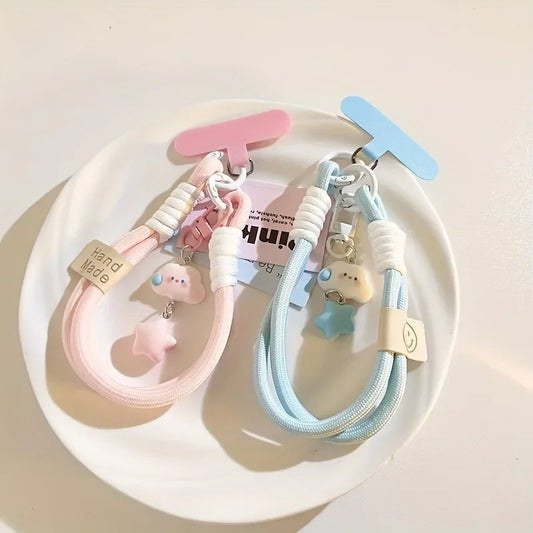 Kawaii Cloud & Star Phone Wrist Strap