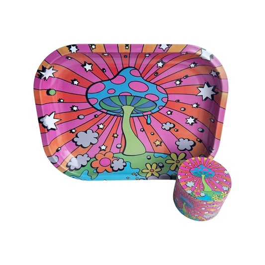 "Mushies" Grinder & Rolling Tray