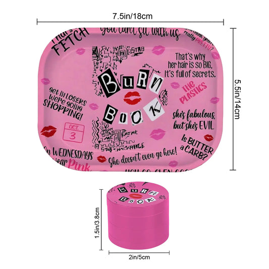 "Burn Book" Grinder & Rolling Tray
