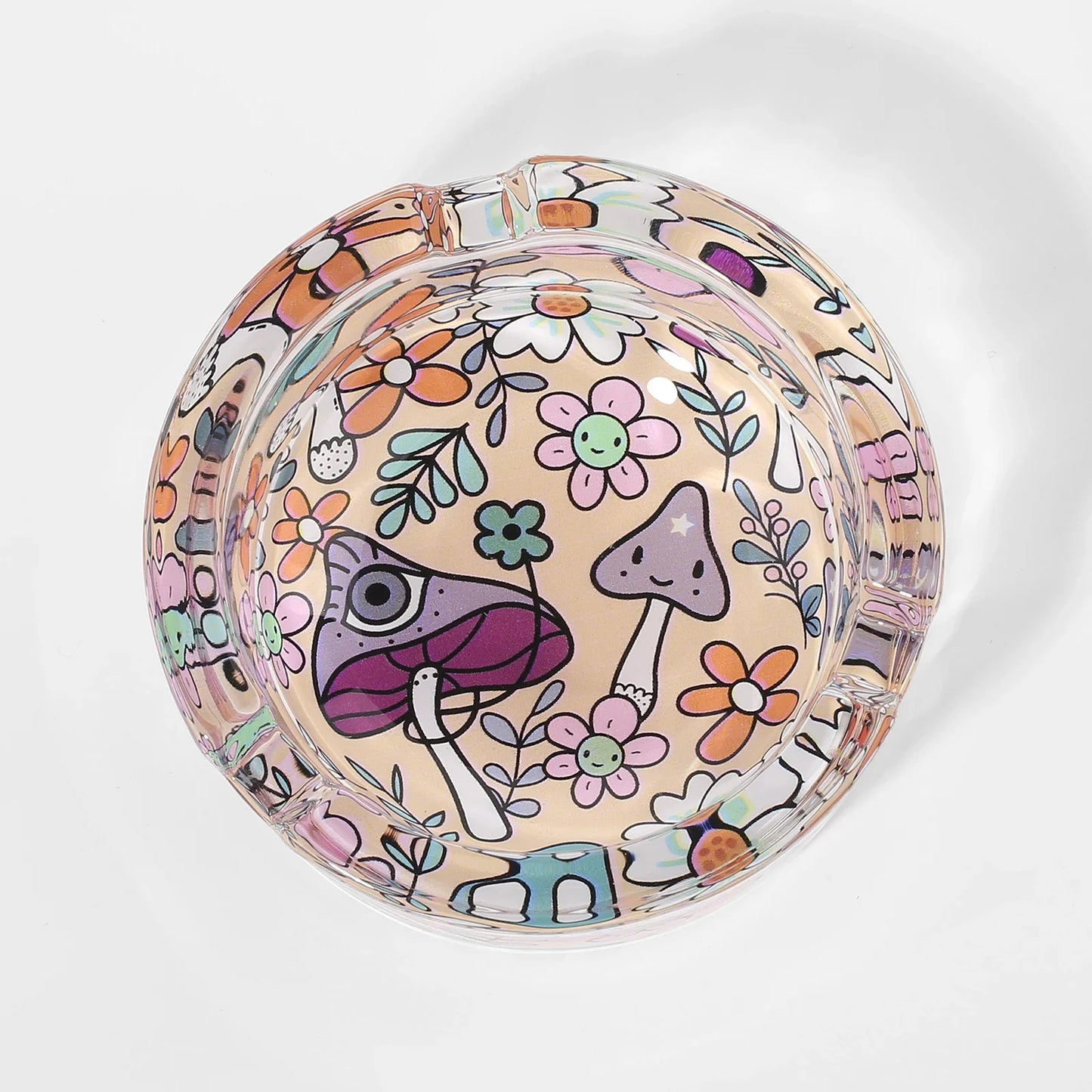 Colorful Glass Ashtrays