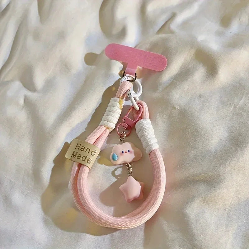 Kawaii Cloud & Star Phone Wrist Strap