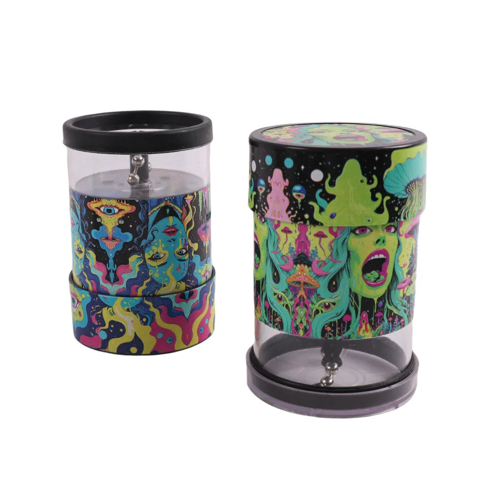Electric Ball & Chain Grinder - Trippy Design Chosen At Random