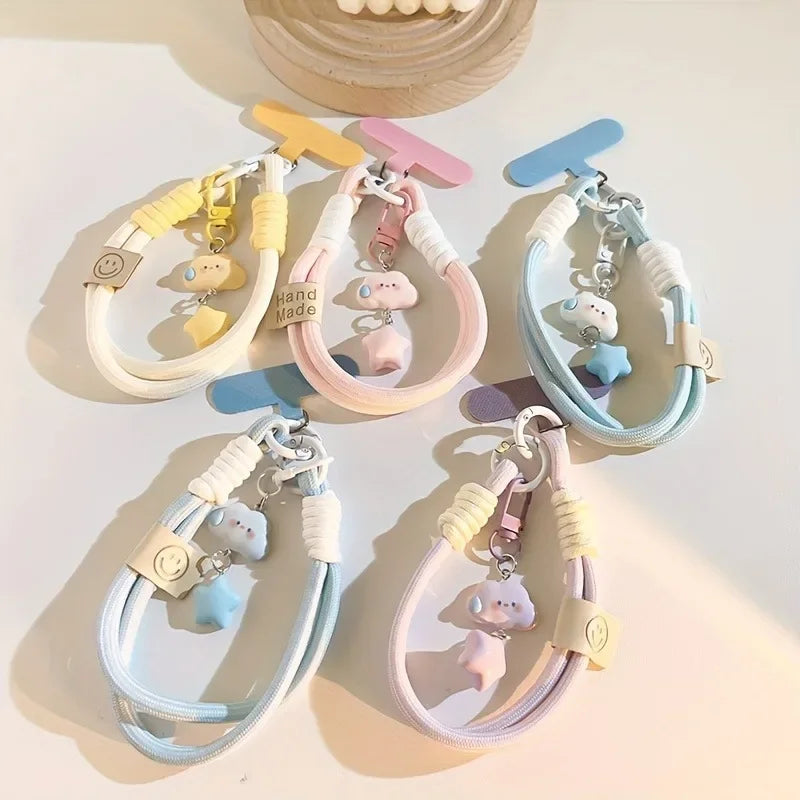 Kawaii Cloud & Star Phone Wrist Strap