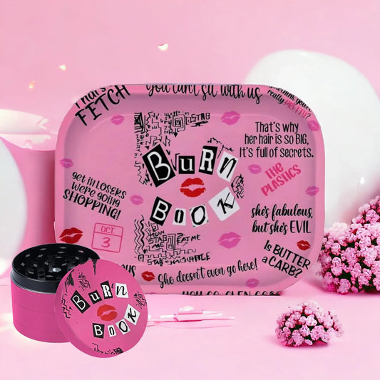 "Burn Book" Grinder & Rolling Tray