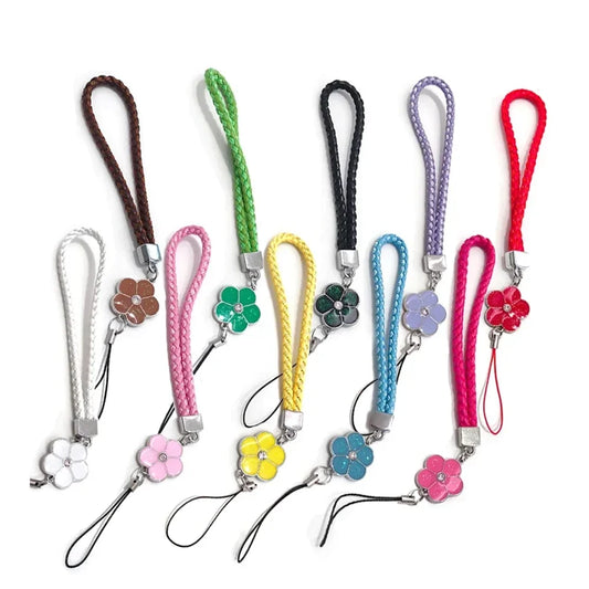 Flower Charm Wrist Strap