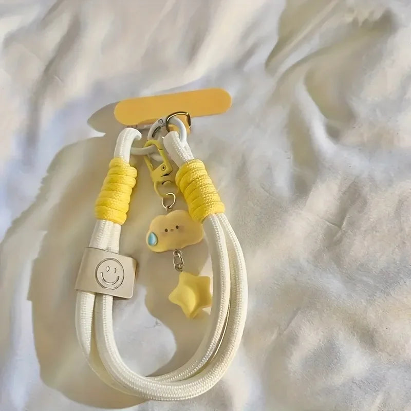 Kawaii Cloud & Star Phone Wrist Strap