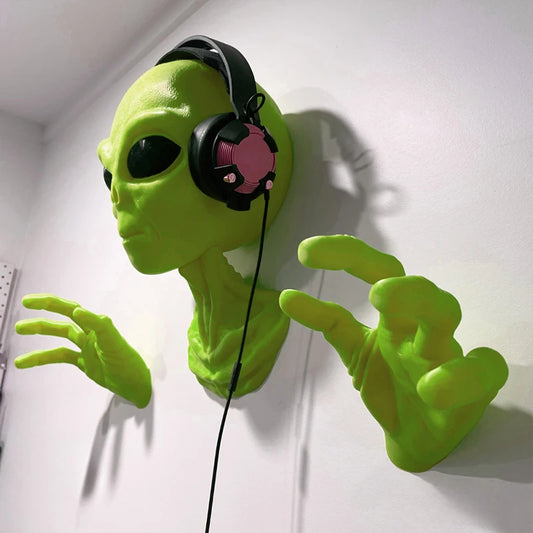 Green Alien Wall Hanging Art / Decor