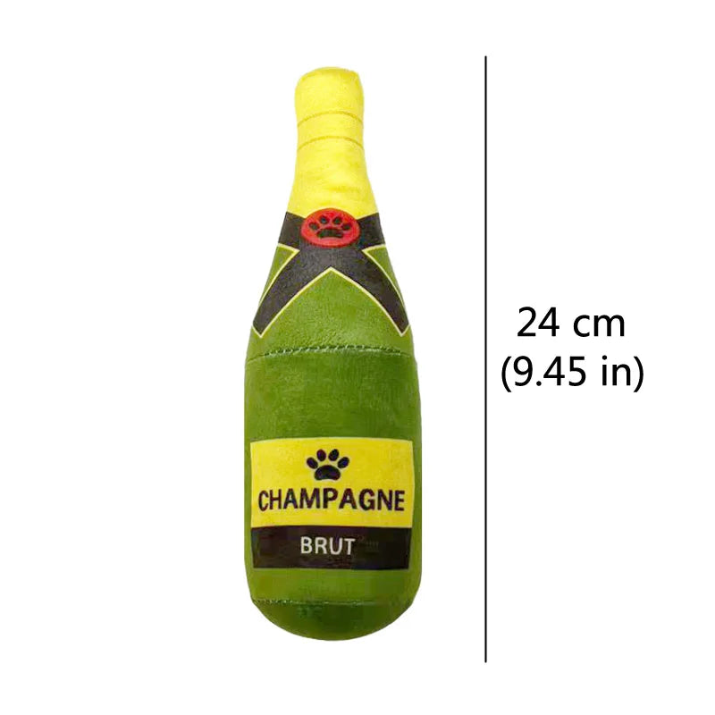Alcoholic Beverages Plush Dog Toy