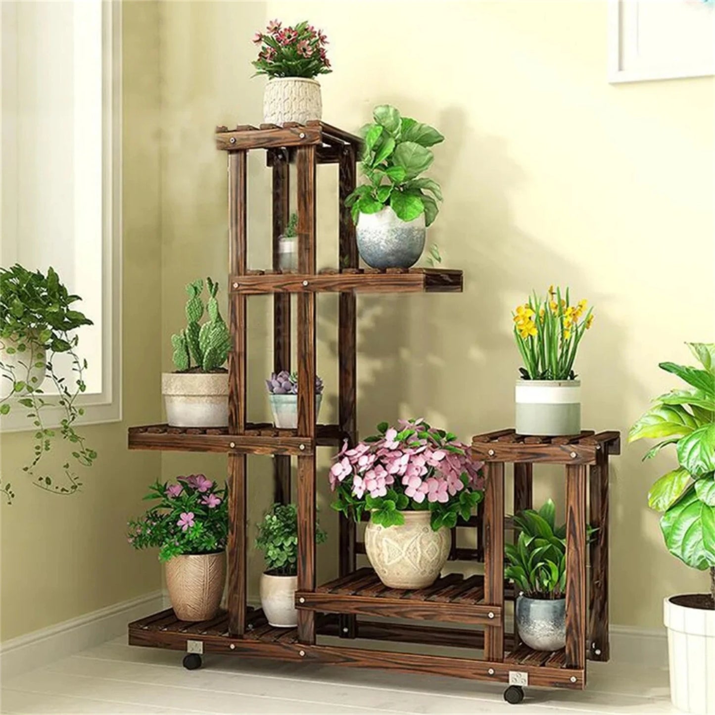 6 Tier Wooden Plant Stand