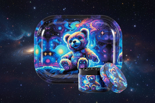 Space Bear Grinder & Rolling Tray Set