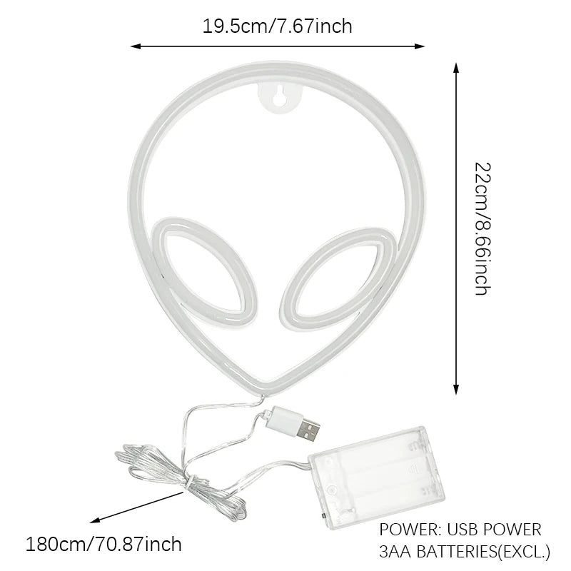 Alien Neon Lamp
