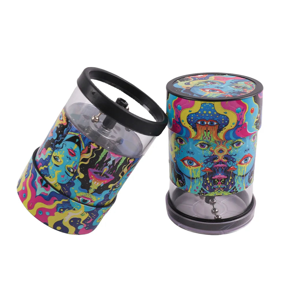 Electric Ball & Chain Grinder - Trippy Design Chosen At Random