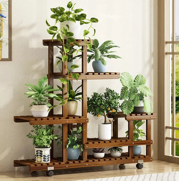 6 Tier Wooden Plant Stand