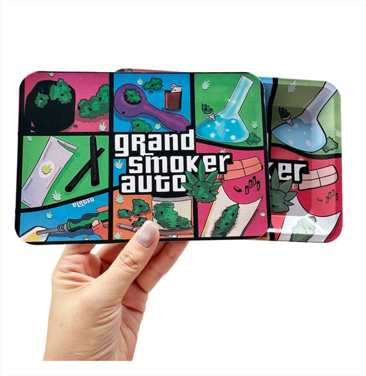 Stoner Rolling Trays With Magnetic Cover