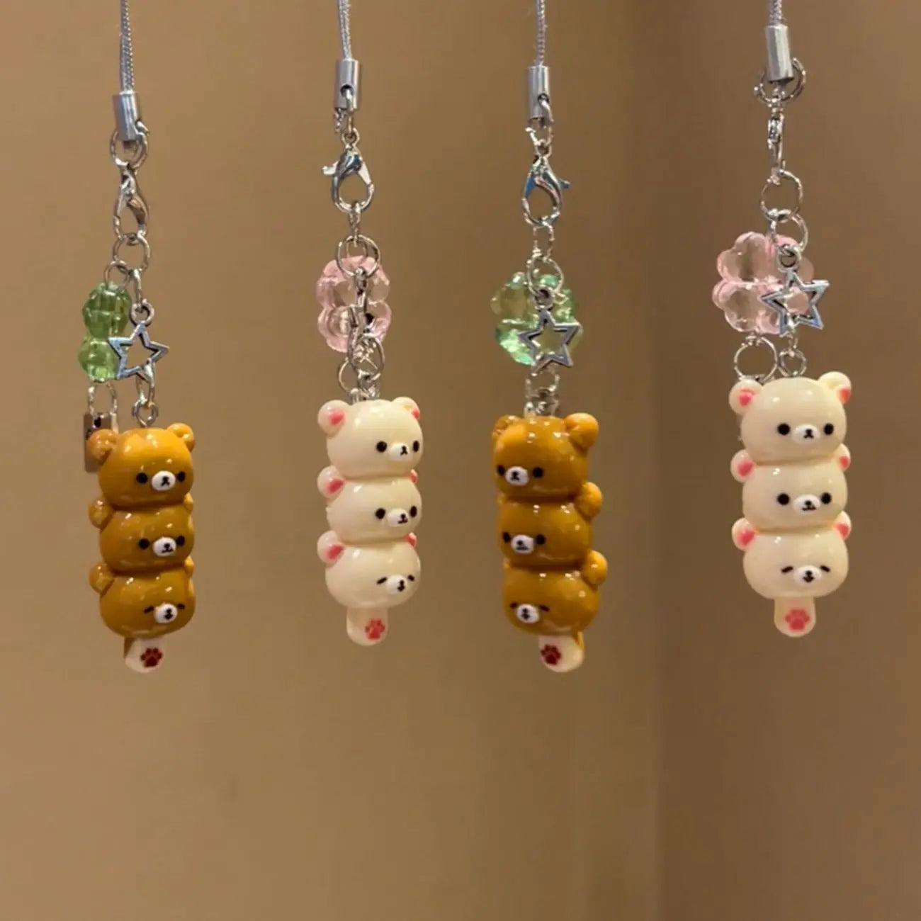 "Kawaii Bear" Phone Charms