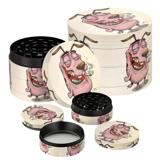 "Courage The Cowardly Dog" Metal Grinder