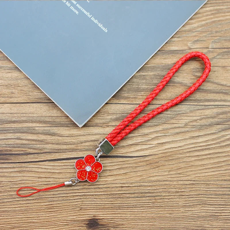 Flower Charm Wrist Strap